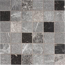 Iris Black Textured 2x2 Marble Mosaics 12x12