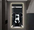 Iron man metallic bearbrick led wall lamp bedroom decor