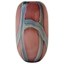 Irregular geometric graffiti pink & blue glass vase living room decor