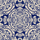 Stylish Blue Vintage Style Wallpaper Vogue