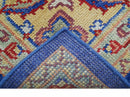 Isfahan Custom Made Traditional Blue And Beige Hand Knotted Wool Rug