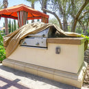 Island BBQ Outdoor Grill Cover 100"L x 44"D x 48"H Taupe