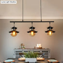 Island Pendant Light Black Metal