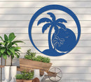 Island Sunset Palm Sign