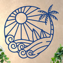 Island Sunset Surf Circle Sign