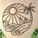 Island Sunset Surf Circle Sign