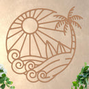 Island Sunset Surf Circle Sign