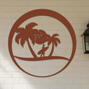 Island Surfer Circle Sign