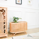 Isle Wicker Plant Stand