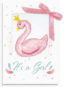 It's a Girl Post Cards SP-105L Counted Cross-Stitch Kit