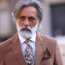Novara - Printed Silk Tie - Brown
