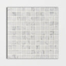 White Carrara Polished 1x1 Marble Mosaics 12x12