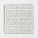 White Carrara Polished 5/8x5/8 Marble Mosaics 12x12