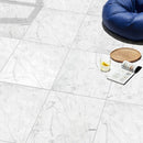 Italian Carrara Polished Marble Tiles 18x18