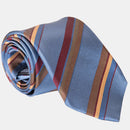 Battisti - Silk Jacquard Tie - Steel Blue