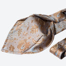 Medici - Printed Silk Tie - Dusty Blue
