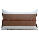 Italian light luxury brown & white cushion cover living room decor