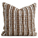 Italian light luxury brown & white cushion cover living room decor