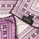 Verona - Silk Neckerchief - White & Lilac