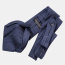Soave - Silk Jacquard Tie - Midnight Blue