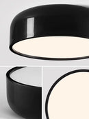 Italian minimalist round black ceiling lamp bedroom light