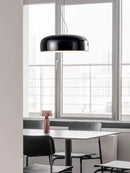 Italian minimalist round black ceiling lamp bedroom light