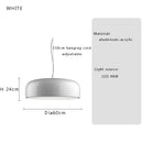 Italian minimalist round black ceiling lamp bedroom light