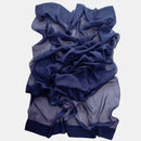 Carmen - Silk Scarf Shawl - Marine Navy