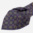 La Vigna - Printed Wool & Silk Tie - Burgundy