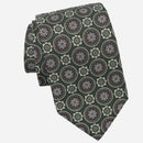 La Vigna - Printed Wool & Silk Tie - Green