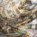 Samira - Long Silk Scarf - Bayberry