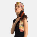 Campo de' Fiori - Long Silk Scarf - Coral