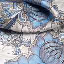 St. James - Silk Neckerchief - Blue and Tan