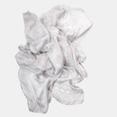 Colette - Silk Scarf Shawl - Silver Pearl