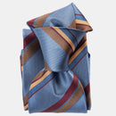 Battisti - Silk Jacquard Tie - Steel Blue