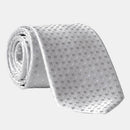 Barbera - Silk Jacquard Tie - Silver