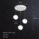 Italian style white bubble glass pendant lamp kitchen light