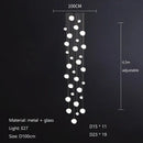 Italian style white bubble glass pendant lamp kitchen light