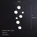 Italian style white bubble glass pendant lamp kitchen light