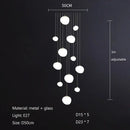 Italian style white bubble glass pendant lamp kitchen light