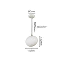 Italian style white bubble glass pendant lamp kitchen light