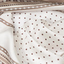 Verona - Silk Neckerchief - White & Sand