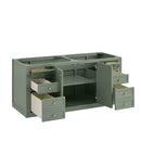 James Martin Chicago 60" Double Bathroom Vanity, Smokey Celadon