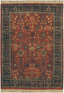 Schleibheim Traditional Burgundy Area Rug