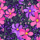 Pink and Violet Flowers Wallpaper