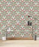 Voguish Red Poppies Wallpaper Fashionable