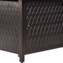 Aluminum 48-in Rectangular Propane Fire Table, Beads, Covers and Lid