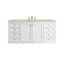 James Martin Chicago 60" Single Bathroom Vanity, Glossy White