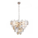 Iviana Iridescent Clear Disc Chandelier