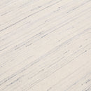 Ivory And Blue Tribal Border Design Hand Loomed Wool Area Rug